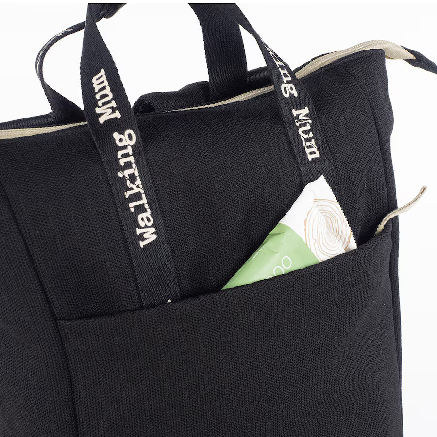 Paseo Walking Mum 1120800388-Negro Mochila bebé Eco-Mum Negro para mundo bebé