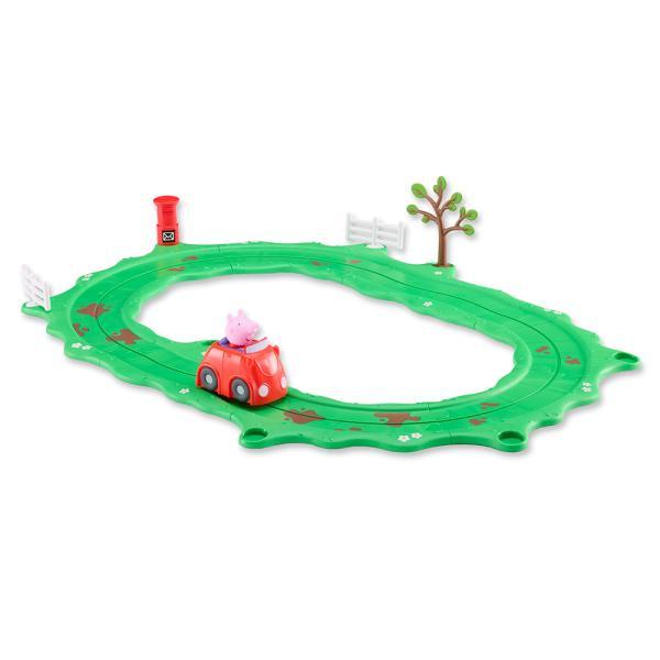 Vehículos Y Radiocontrol Bandai Peppa Pig - Circuito Coche Rojo De Peppa multicolor para niños