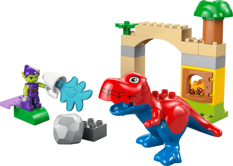 Construcciones Y Puzzles Lego Lego Duplo - Dinosaurio Spidey-Rex Vs Duende multicolor para niños