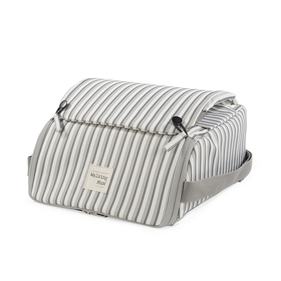 Para Comer Walking Mum Trona Portátil Botton Rayas gris para bebe