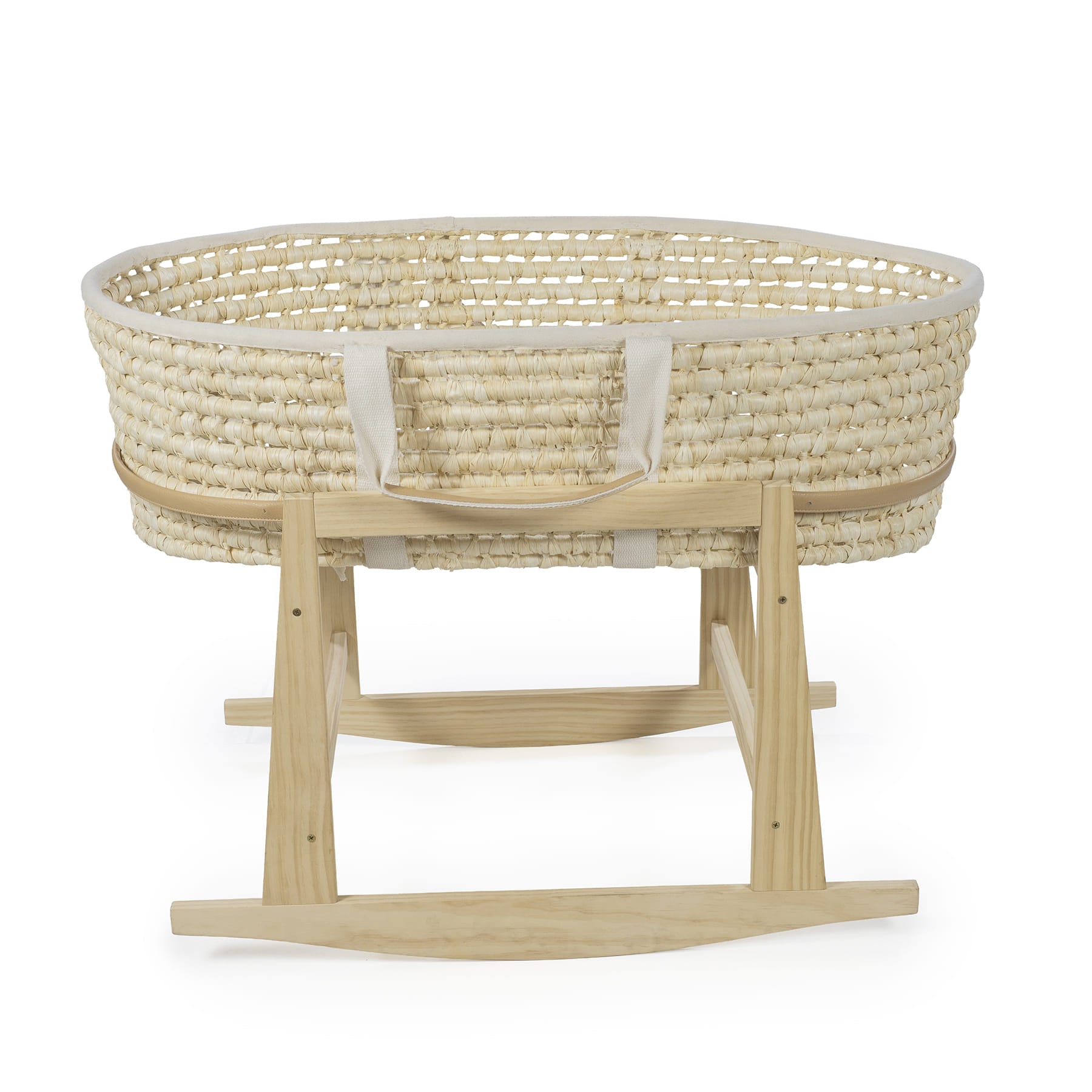 En Casa Walking Mum Soporte Moisés Mimbre Balancín Madera Natural beige para bebe