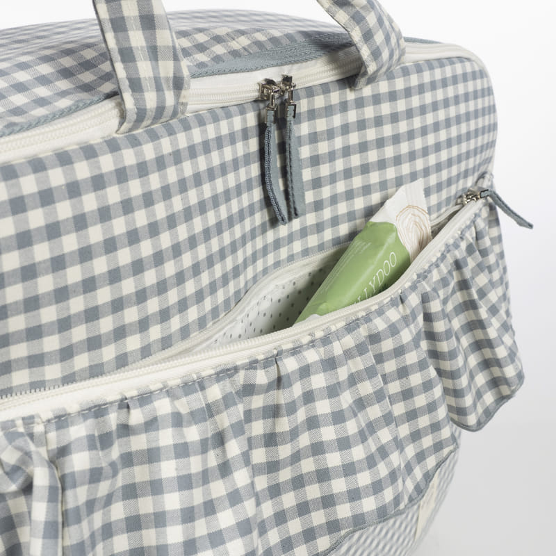Macutos Y Maletas Walking Mum Maleta Praliné Vichy Matcha multicolor para bebe