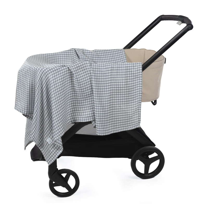 Paseo Walking Mum Muselina Bambú 120X120 Cm Praliné Vichy Matcha multicolor para bebe