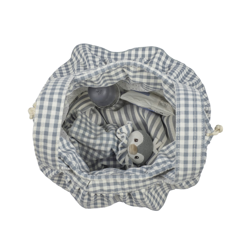 Paseo Walking Mum Bolso Bucket Praliné Vichy Matcha multicolor para bebe