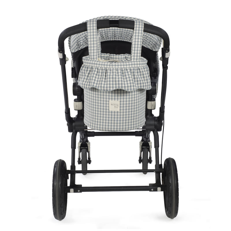 Paseo Walking Mum Bolso Bucket Praliné Vichy Matcha multicolor para bebe