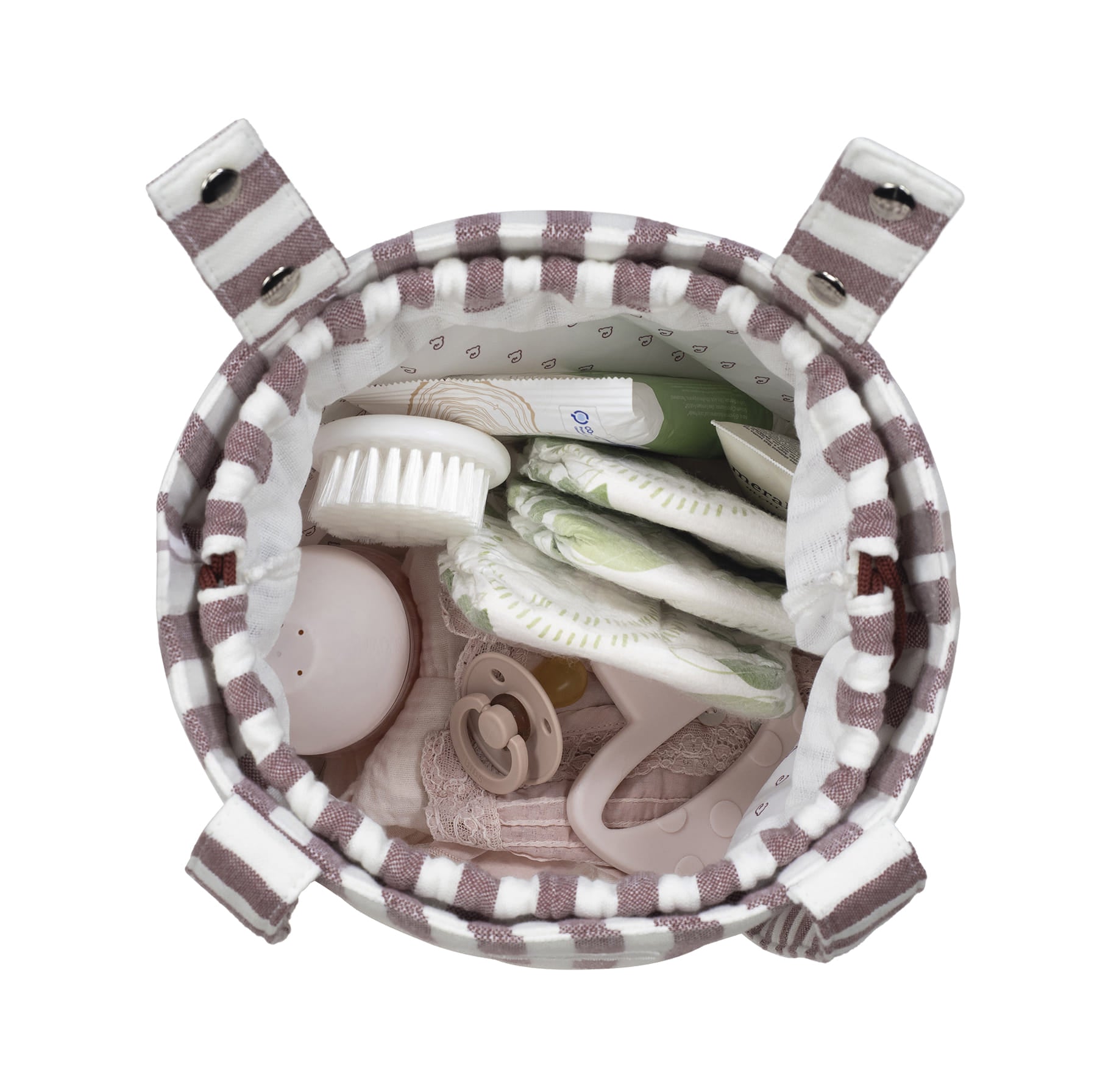 Paseo Pasito A Pasito Bolsa Bouquet Cherry Rayas cerise para bebe