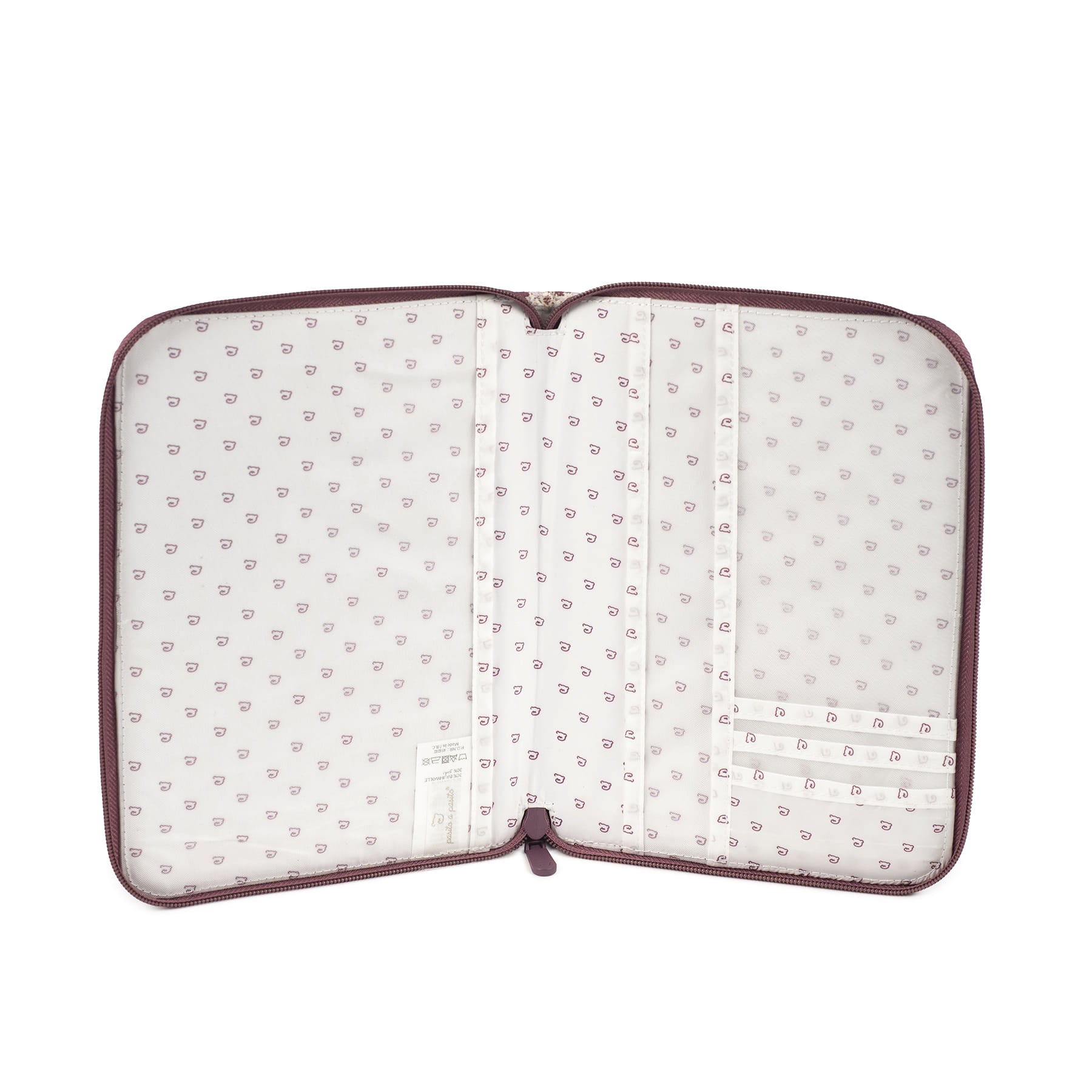 Paseo Pasito A Pasito Portadocumentos Cherry Flores rosa para bebe