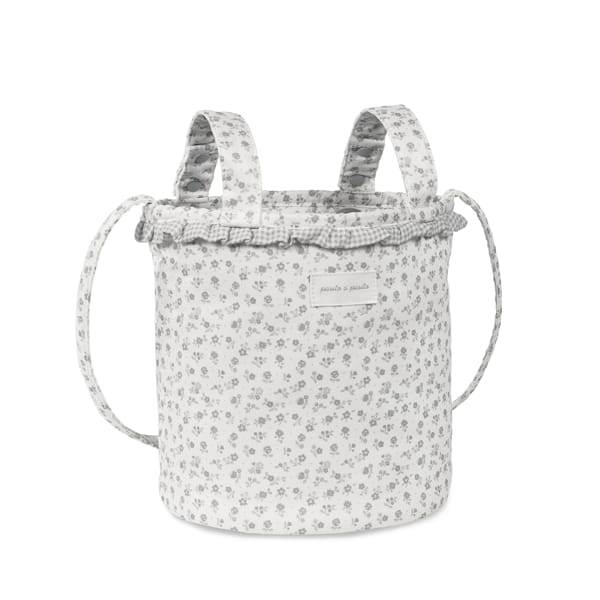 Paseo Pasito A Pasito Bolso Bouquet Little Bloom Flowers Gris multicolor para bebe
