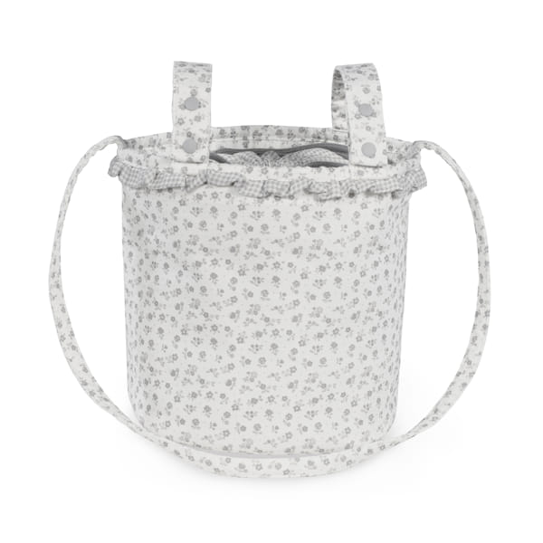 Paseo Pasito A Pasito Bolso Bouquet Little Bloom Flowers Gris multicolor para bebe