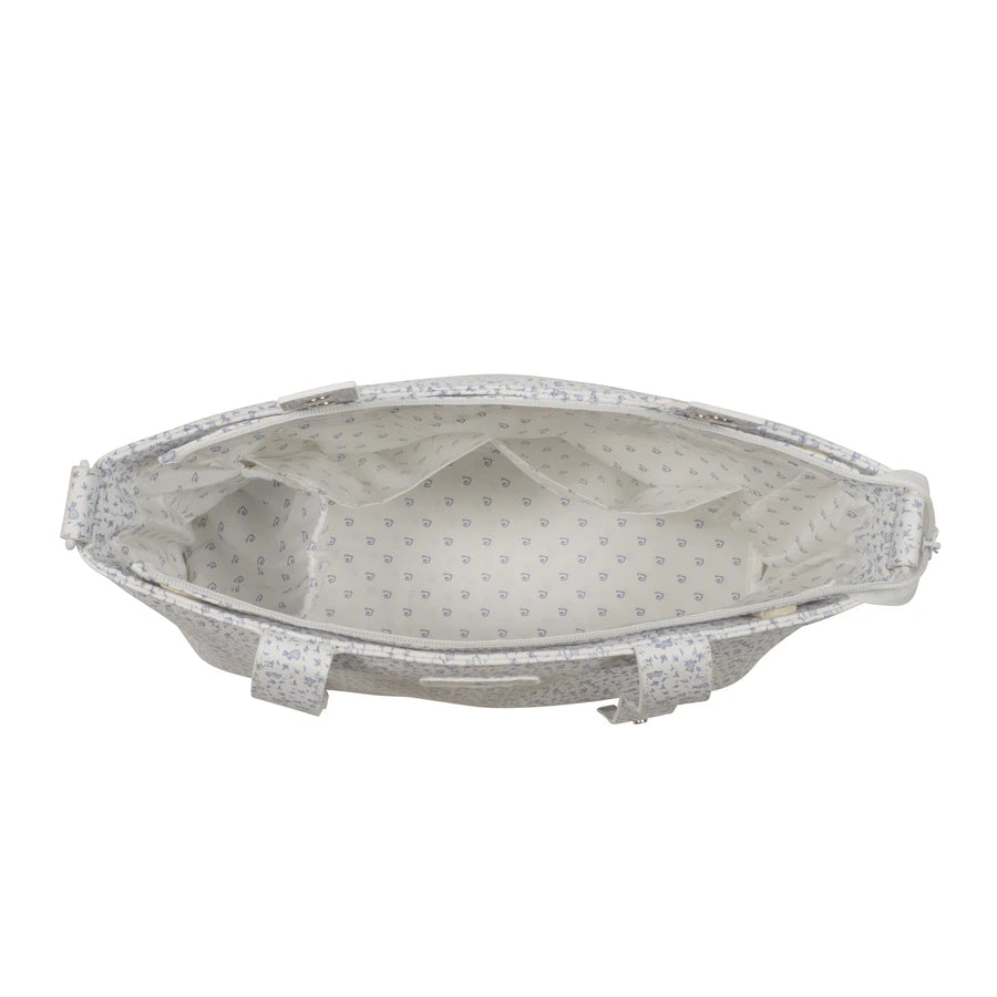 Paseo Pasito A Pasito Crossbody Maison Tender Conejitos azul para bebe