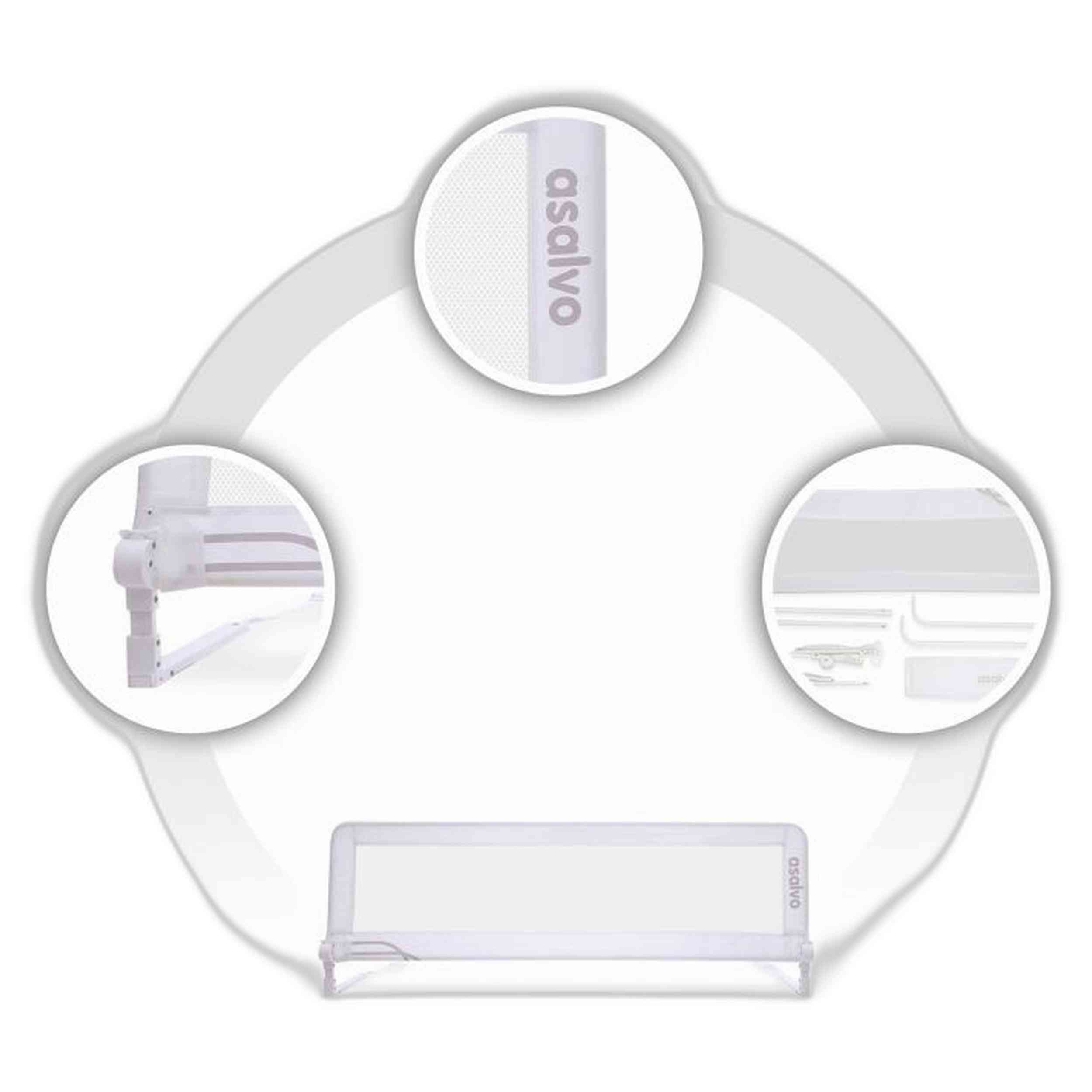 Accesorios Asalvo Barrera De Cama Polivalente 2 En 1 - 150 Cm