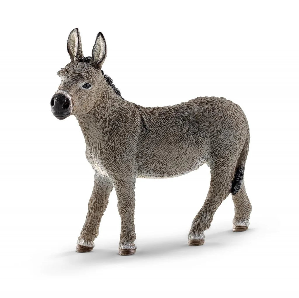 Figuras Y Minimundos Schleich Figura Animal Burro gris para niños