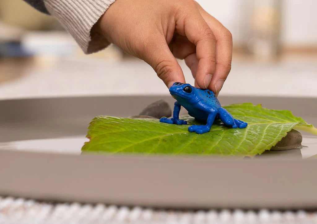 Figuras Y Minimundos Schleich Pfeilgiftfrosch Rana azul para niños