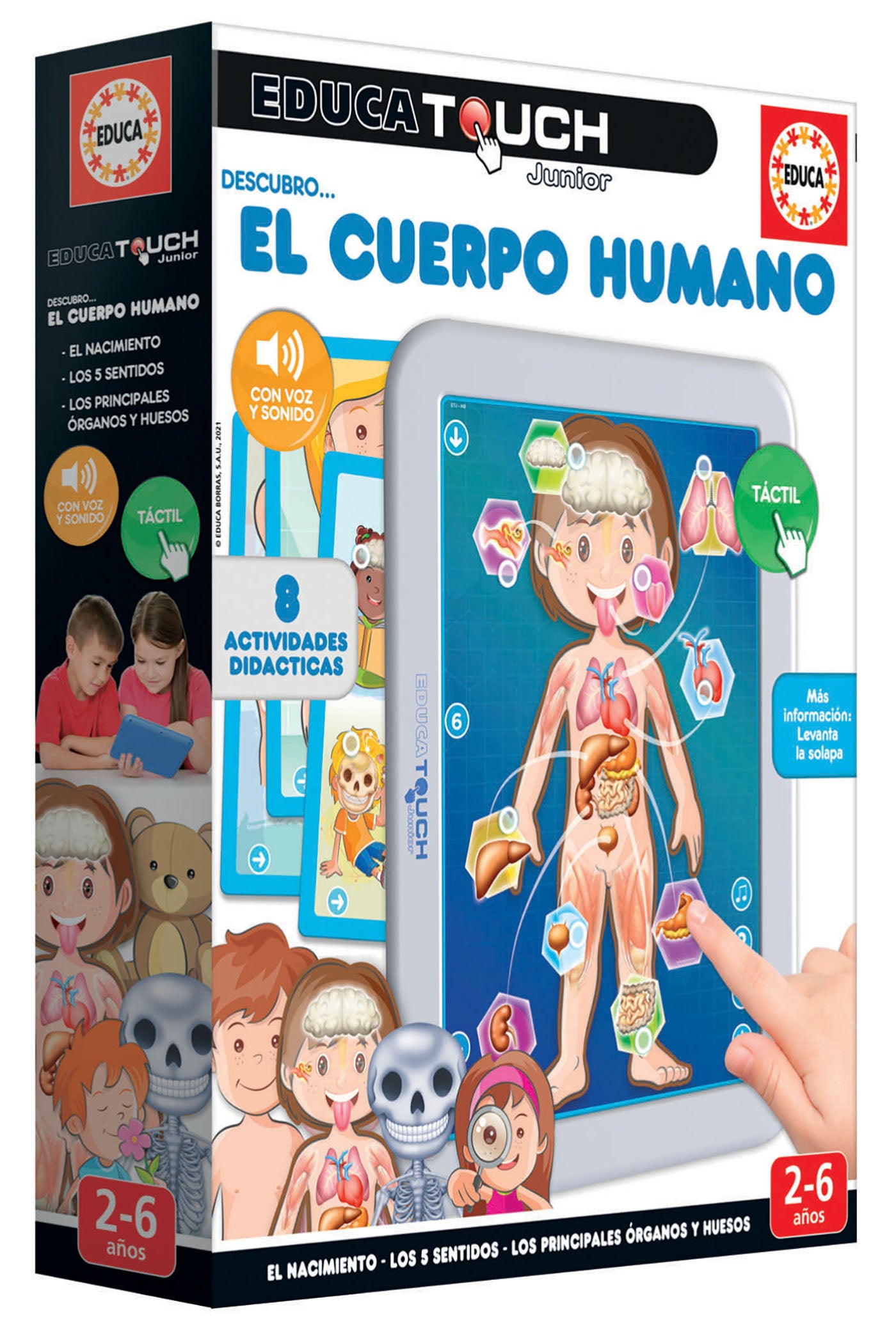 Juegos De Mesa Educa Educa Touch Multilingual - El Cuerpo Humano multicolor para niños