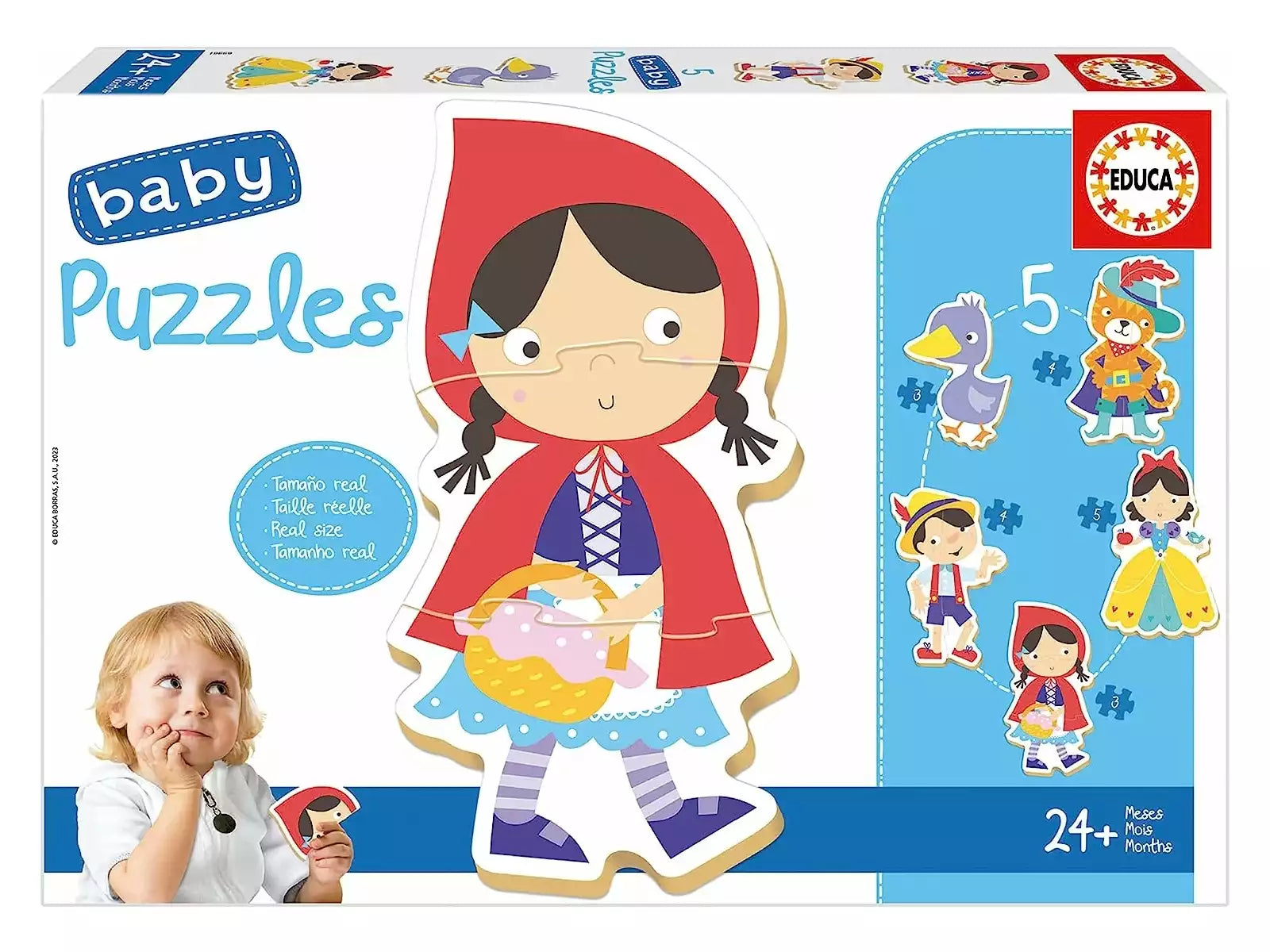 Construcciones Y Puzzles Educa Baby 5 Puzzles Érase Una Vez...3-4-5 Piezas multicolor para niños