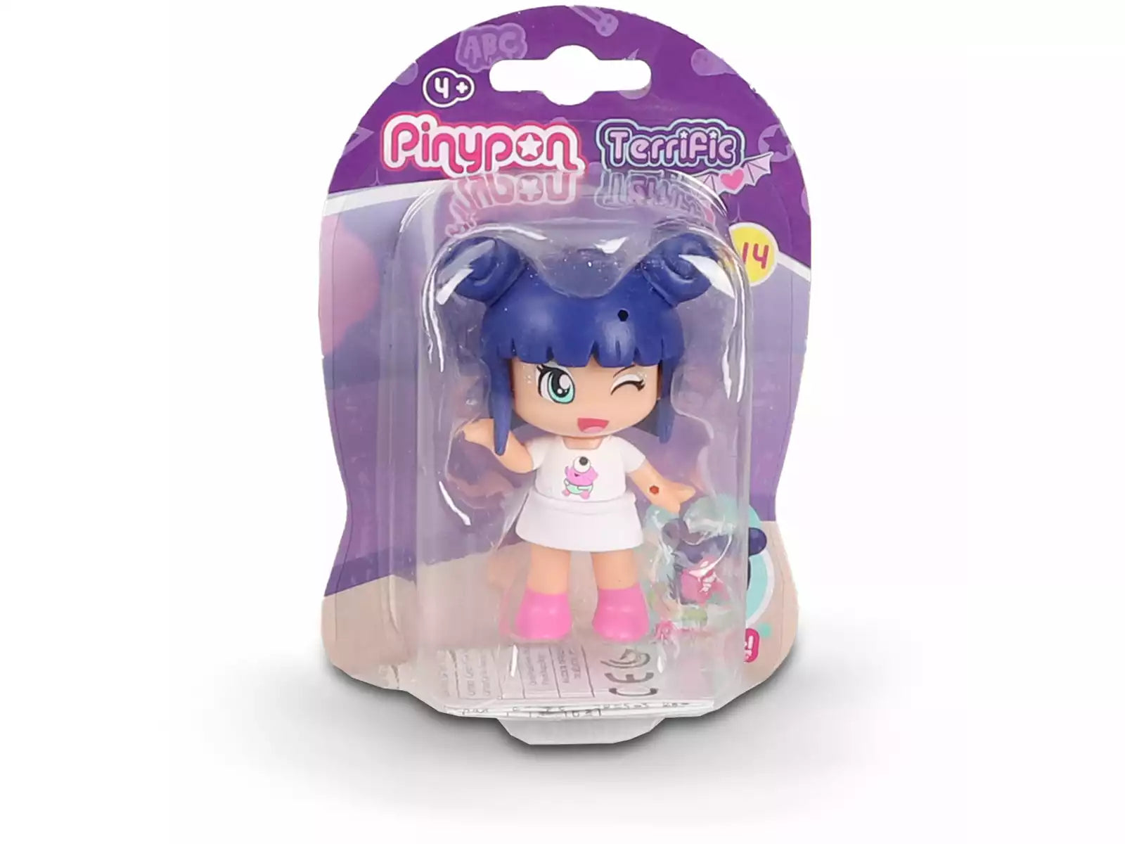 Figuras Y Minimundos Famosa Pinypon Terrific Serie 14 Muñeca De Pelo Azul azul para niños