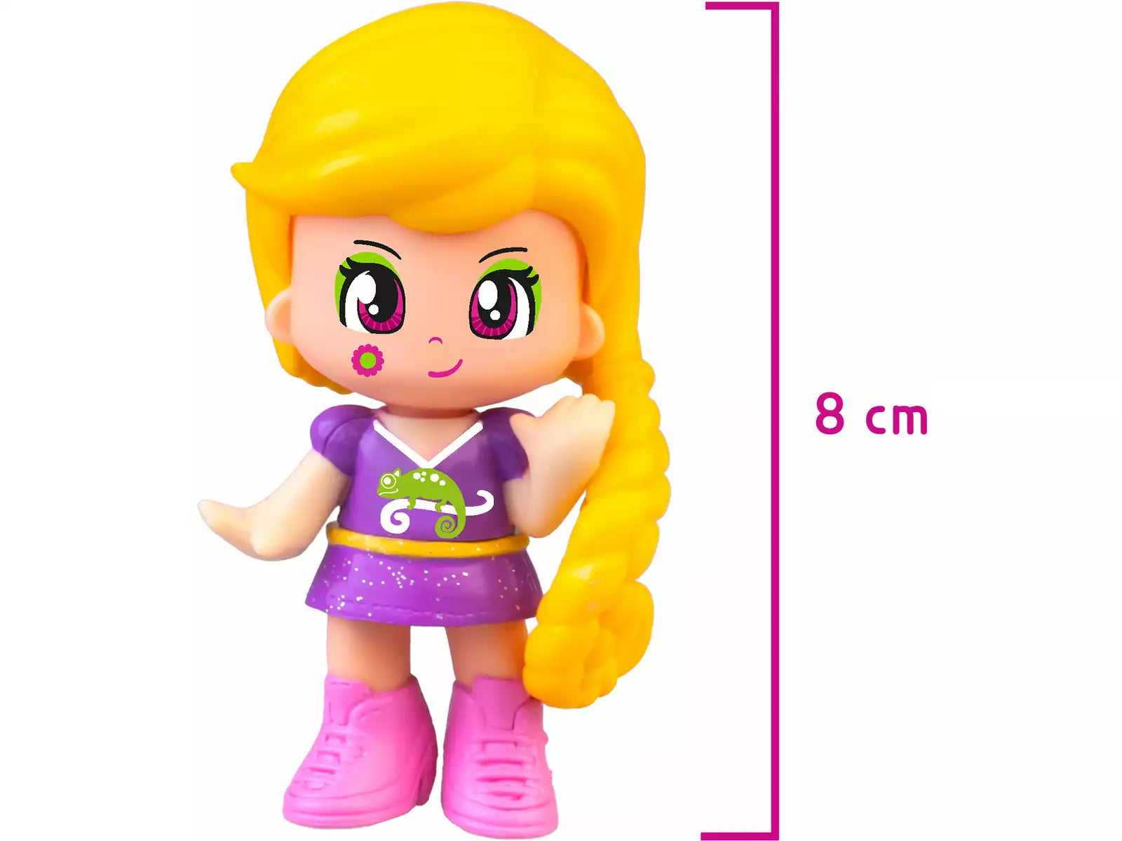 Figuras Y Minimundos Famosa Pinypon Tales - Cuento Con Bolsito Rapunzel morado para niños