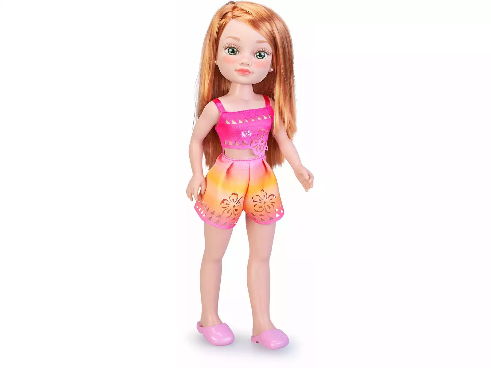 Muñecas Y Peluches Famosa Nancy Coconut Pelirroja Con Conjunto De Verano multicolor para niños