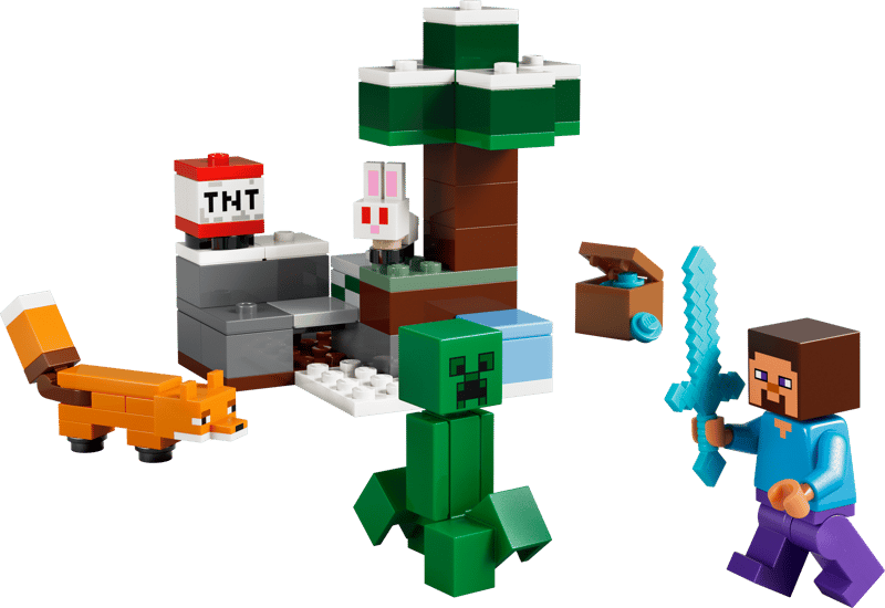 Construcciones Y Puzzles Lego La Aventura De Steve En La Taiga multicolor para niños