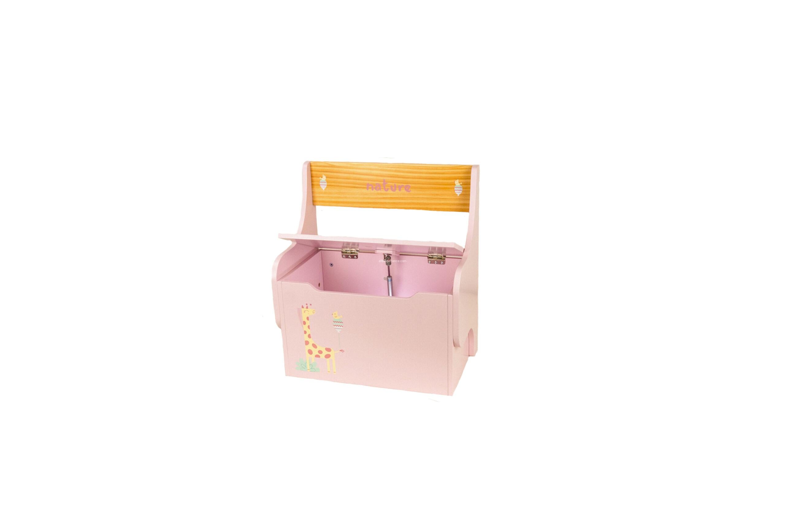 Otros Muñecas Arias Escritorio Con Pizarra+Banco/Baul Nature rosa para niños