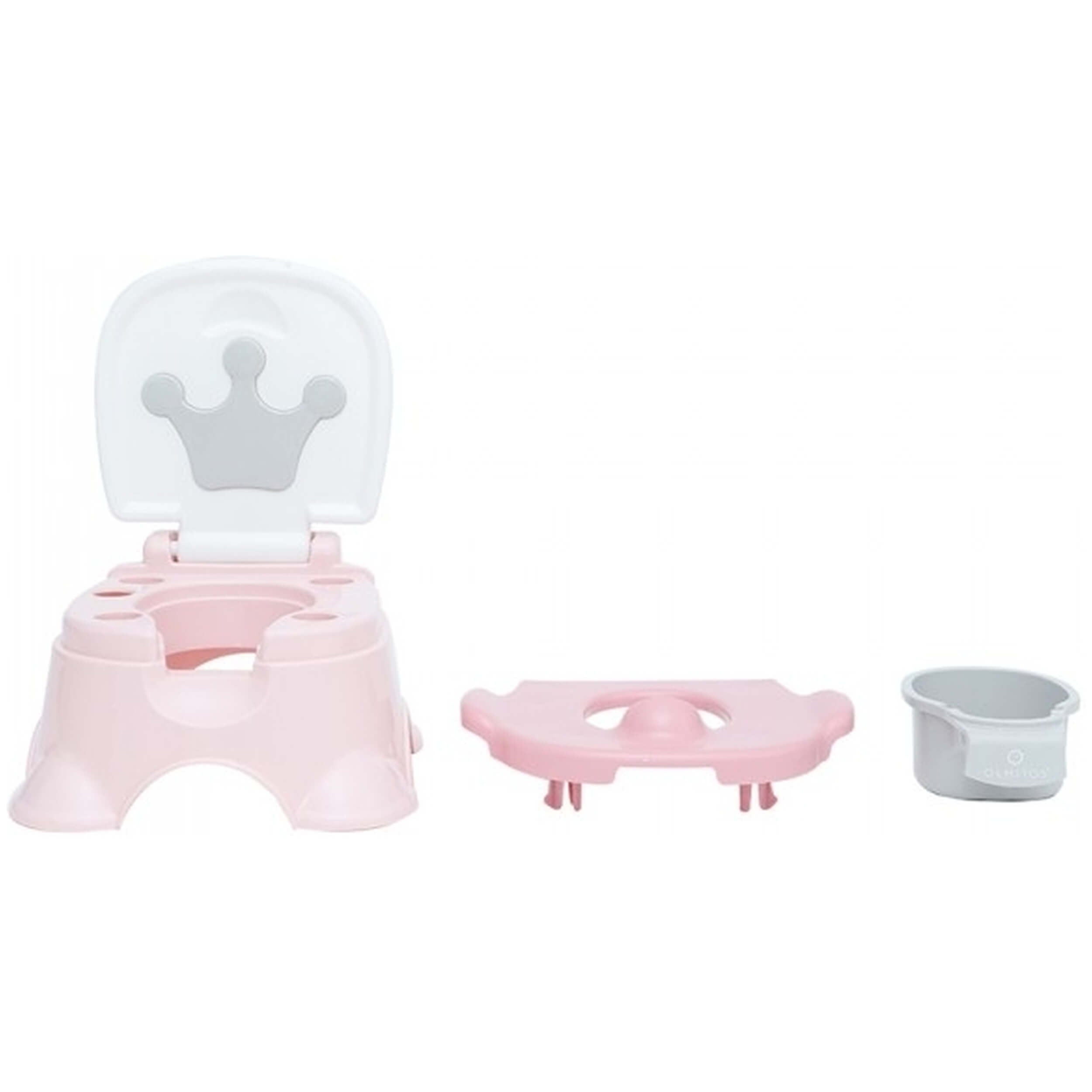 Accesorios Olmitos Orinal Infantil 3 En 1 Corona Light Pink