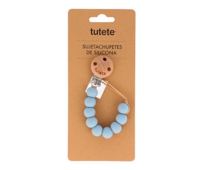 Lactancia Tutete Sujetachupetes Silicona Pure Sky multicolor para bebe