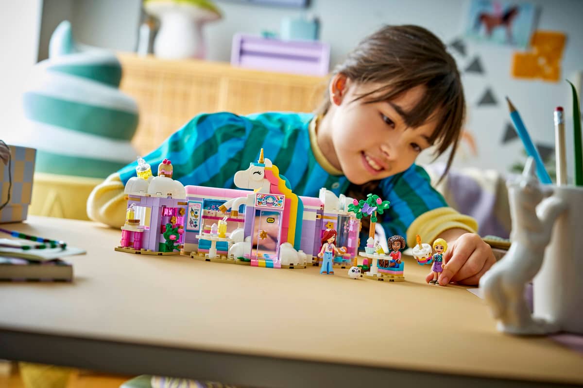 Construcciones Y Puzzles Lego Cafetería Sueños De Unicornio multicolor para niños
