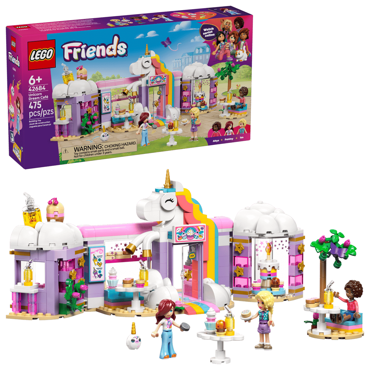 Construcciones Y Puzzles Lego Cafetería Sueños De Unicornio multicolor para niños