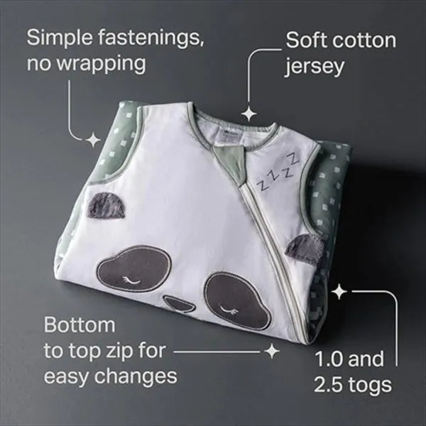 En Casa Tommee Tippee 491607-Verde Grobag Saco De Dormir Panda 18/36 meses Tog 2.5 multicolor para mundo bebé