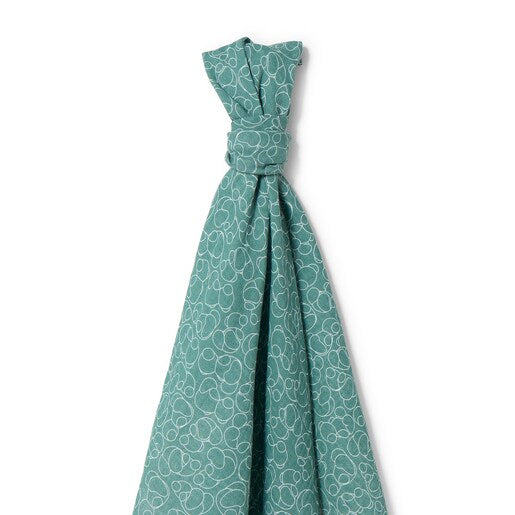 Paseo Tous Muse-2105-Verde Muselina Bambú 120x120 cm Muse-2105 verde para mundo bebé
