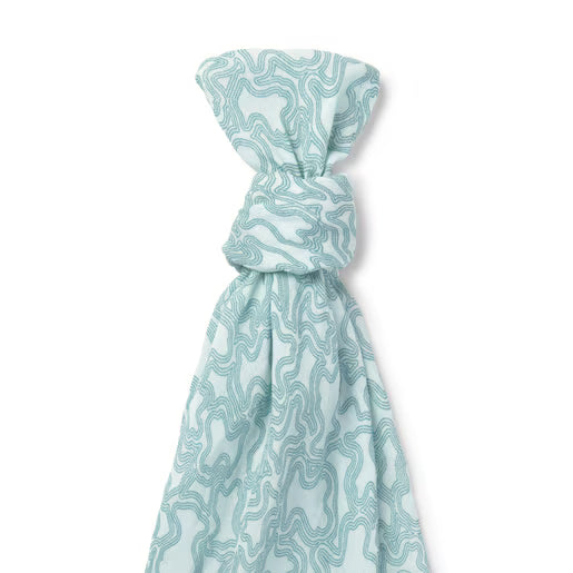 Paseo Tous Muselina Bambú 120X120 Cm Muse-2205 Verde verde para bebe