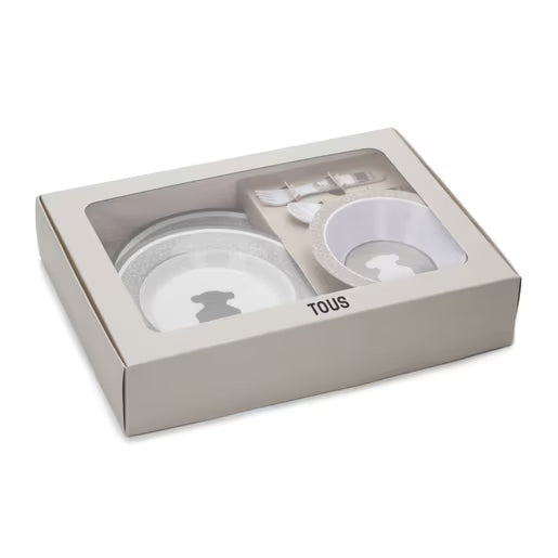 Para Comer Tous Set Vajilla Melamina 5 Piezas Feeding Gris gris para bebe