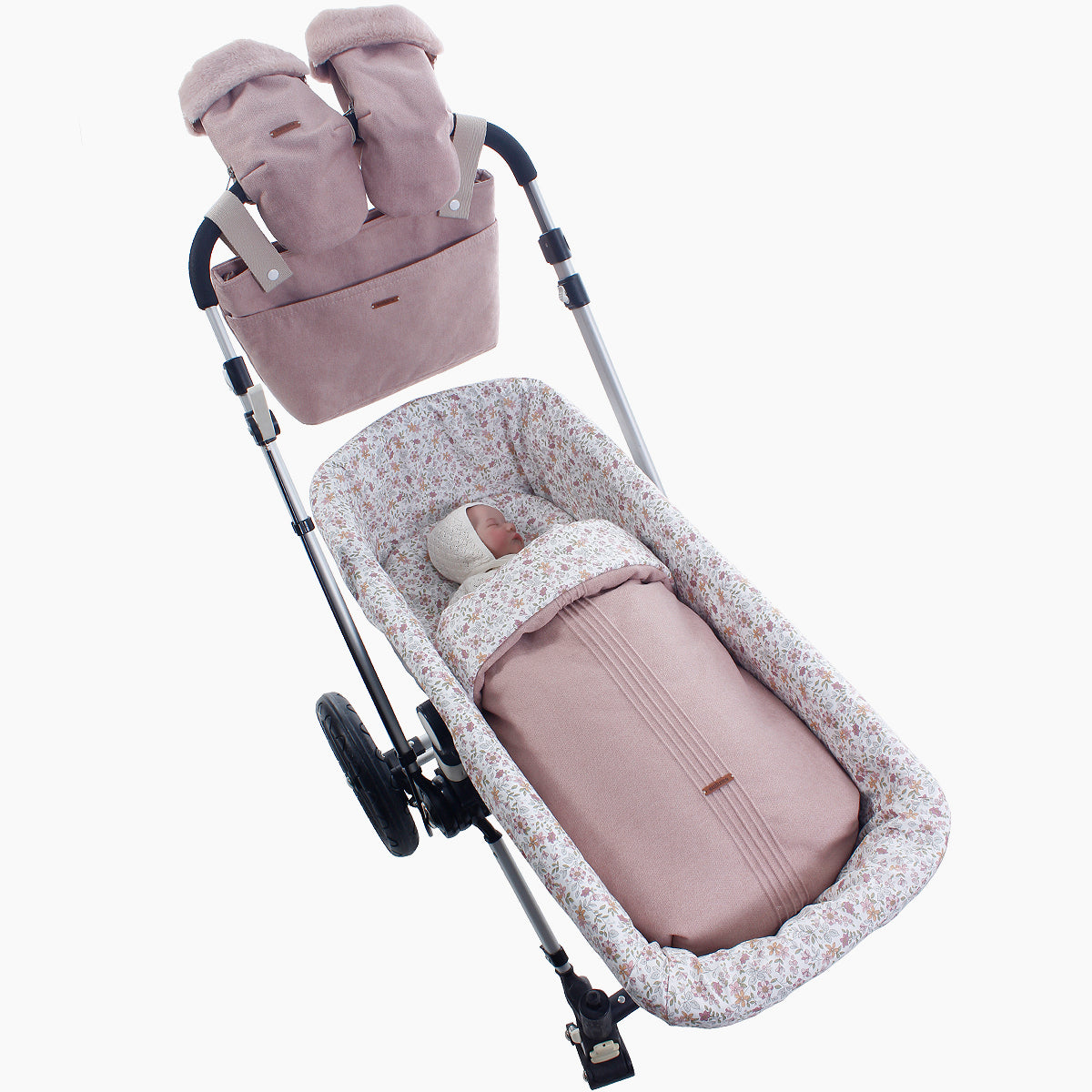 Paseo Uzturre Saco Capazo Roberta Rosa rosa para bebe