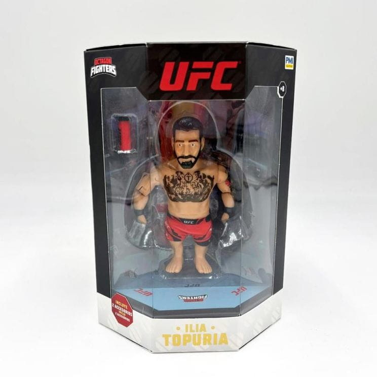Figuras Y Minimundos Bizak Ufc Leyendas Maxi Figura Articulada Con Accesorios Ilia Topuria rojo para niños