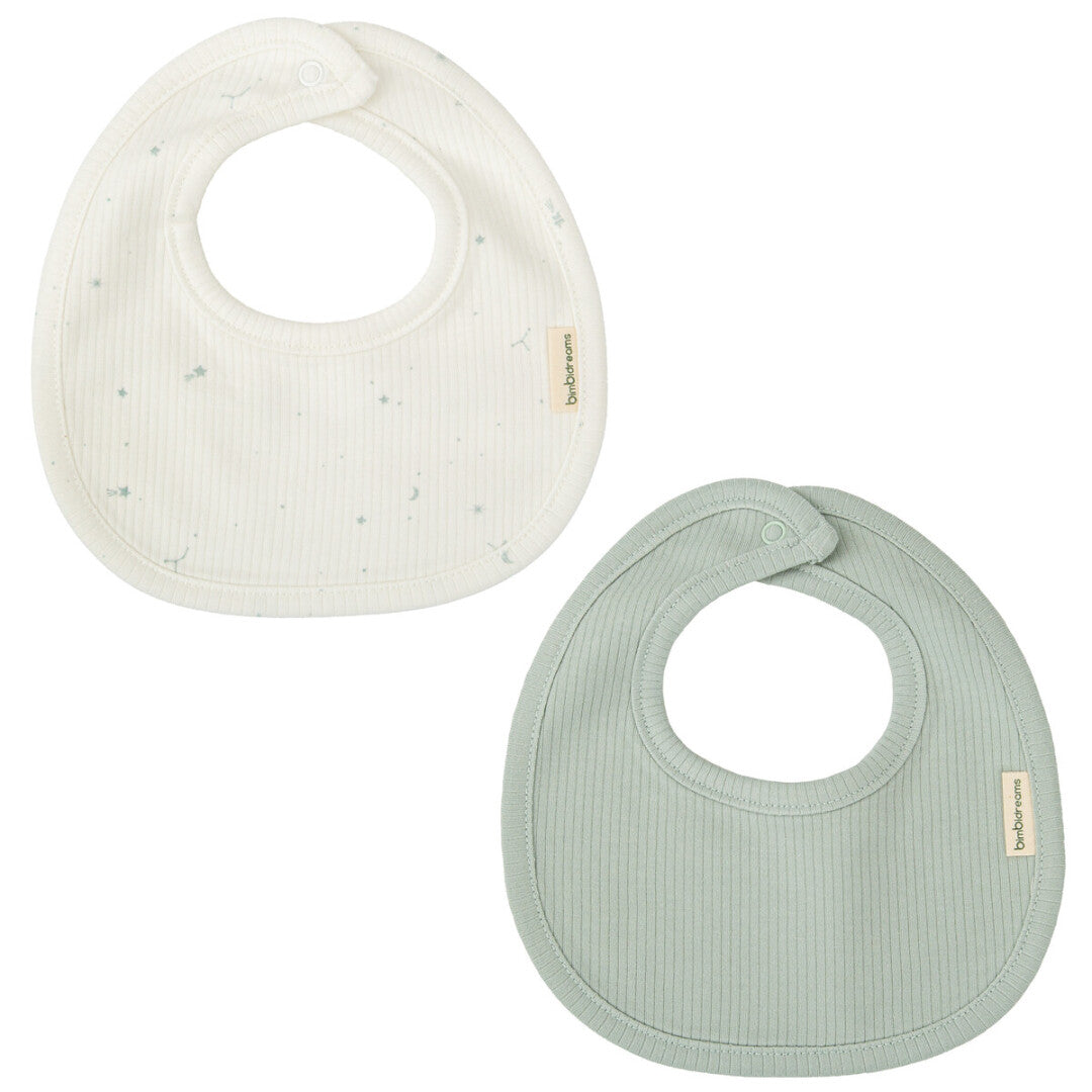 Para Comer Bimbidreams Set 2 Baberos 19X19 Cm Orión Blanco/Azul multicolor para bebe