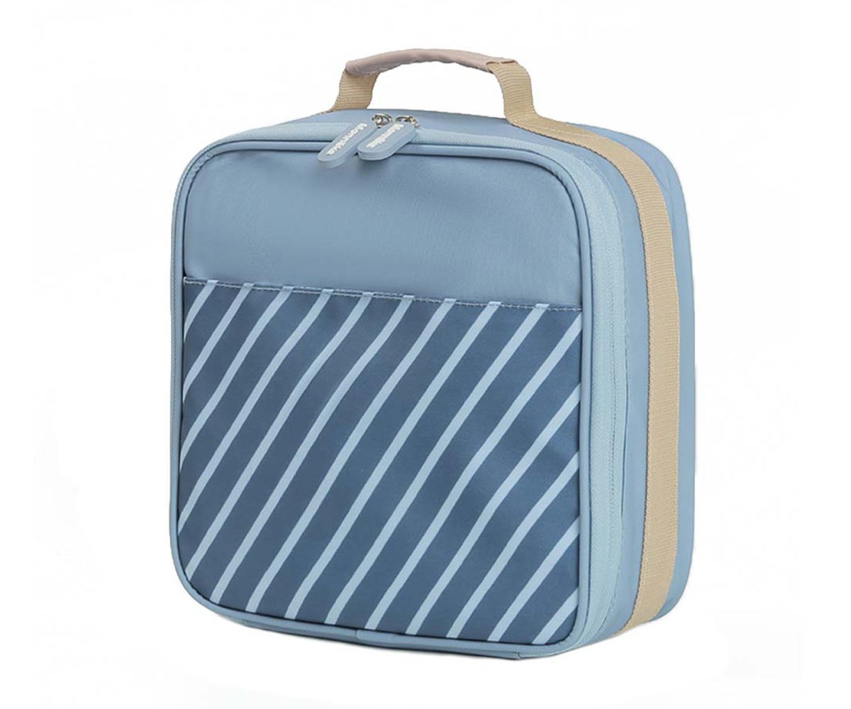 Para Comer Monnëka Nevera Rígida Stripes Azul multicolor para niños