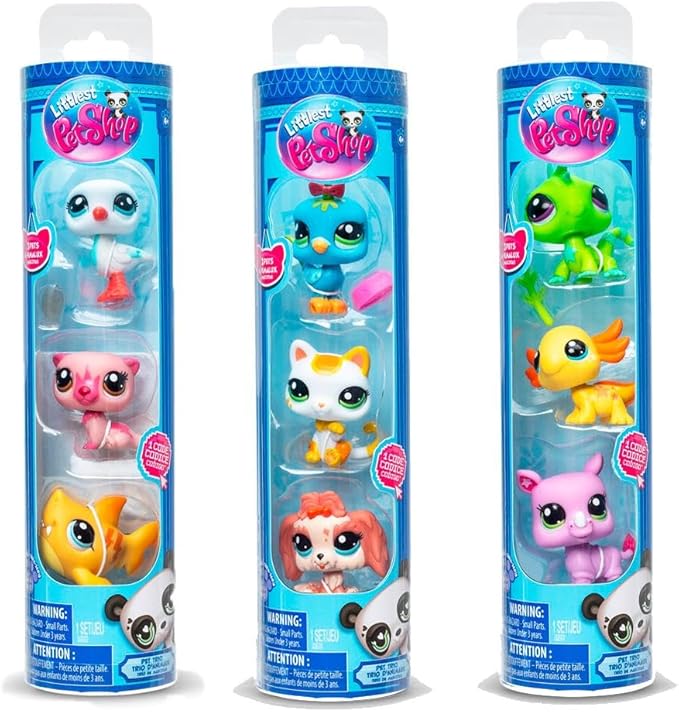 Figuras Y Minimundos Bandai Pack De 3 Mascotas Littlest Pet Surtido multicolor para niños