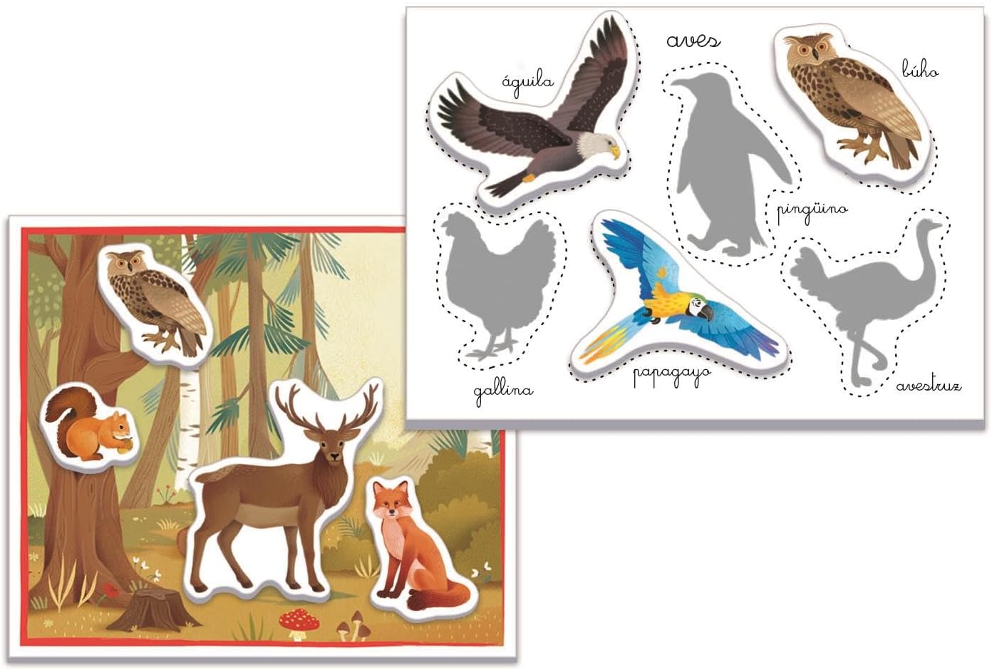 Juegos De Mesa Clementoni Education Montessori - Los Animales multicolor para niños