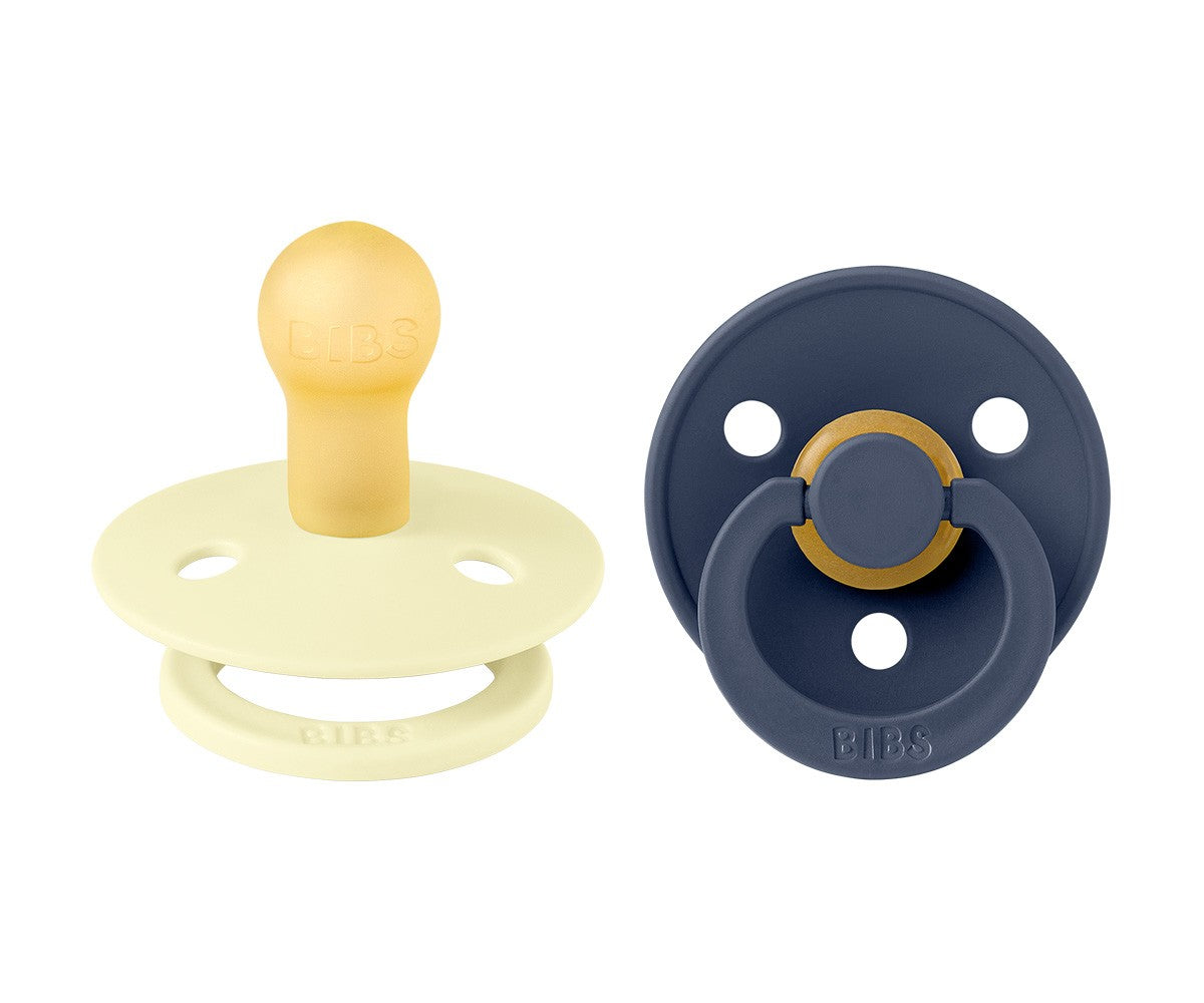 Lactancia Bibs Pack 2 Chupetes Bibs Colour Round Luna / Deep Space multicolor para bebe