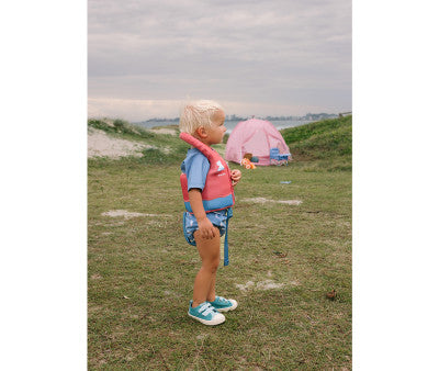 Baño Monnëka Chaleco Flotador Aprendizaje Hippos multicolor para niños