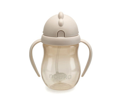 Para Comer Tutete Noüka - Taza Antiderrame Non Spill Con Pajita Flexible Con Peso 240Ml Wave azul para bebe