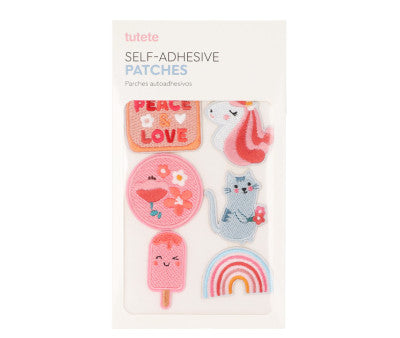 Paseo Tutete Mochila Infantil Sólid Pink + 6 Parches Autoadhesivos Fantasy rosa para niños