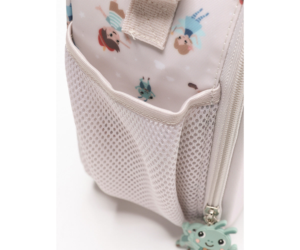 Para Comer Tutete Bolsa Merienda Térmica 3D The Wooden Boy beige para niños