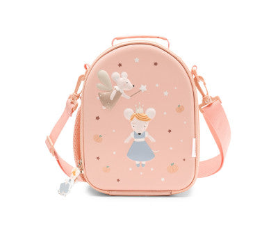 Para Comer Tutete Bolsa Merienda Térmica 3D Mouse Fairies rosa para niños