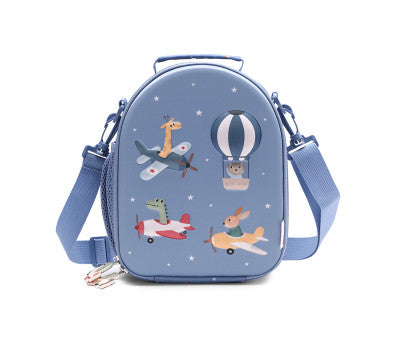 Para Comer Tutete Bolsa Merienda Térmica 3D Planes azul para niños