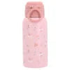 Para Comer Tutete Botella De Acero Térmica Con Pajita Blossom Birds rosa para niños