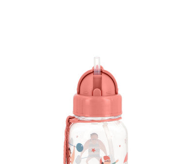 Para Comer Tutete Botella De Plástico Con Pajita Circus Show azul para niños