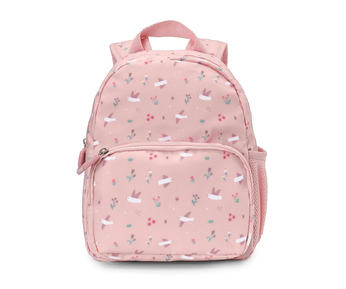 Paseo Tutete Mochila Infantil Blossom Birds rosa para bebe