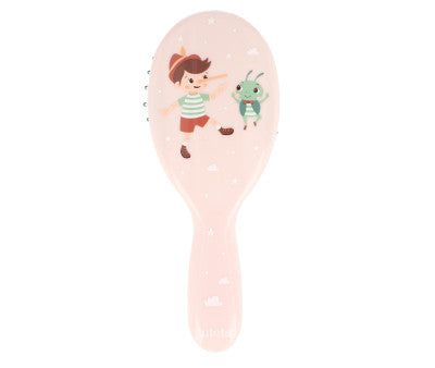 Baño Tutete Cepillo De Pelo Nylon Con Bolitas Protectoras The Wooden Boy beige para bebe