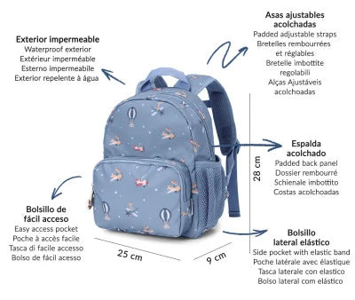Bolsos Y Mochilas Tutete Mochila Infantil Planes azul para bebe